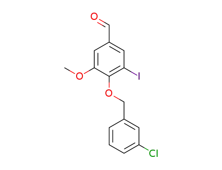 (4-((3-chlorobenzyl)oxy)-3-iodo-5-methoxybenzaldehyde)