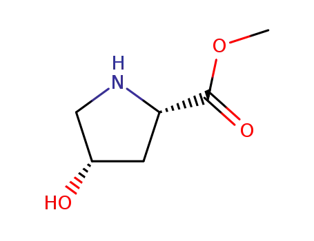Molecular Structure of 81102-38-7 (L-Proline, 4-hydroxy-, methyl ester, (4S)- (9CI))