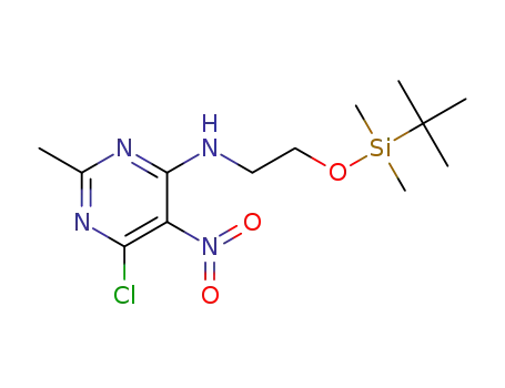 N-(2-((tert-butyldimethylsilyl)oxy)ethyl)-6-chloro-2-methyl-5-nitropyrimidin-4-amine
