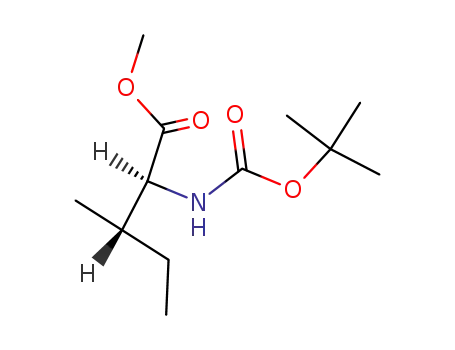Molecular Structure of 17901-01-8 (Boc-L-isoleucine methyl ester)