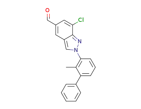 7-chloro-2-(2-methyl-[1,1'-biphenyl]-3-yl)-2H-indazole-5-carbaldehyde
