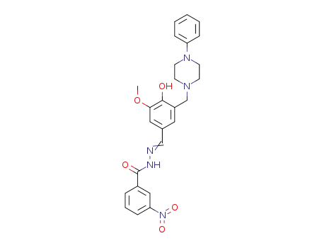 N’-(4-hydroxy-3-methoxy-5-((4-phenylpiperazin-1-yl)methyl)benzylidene)-3-nitrobenzohydrazide