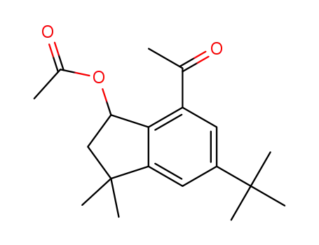 7-acetyl-5-(tert-butyl)-3,3-dimethyl-2,3-dihydro-1H-inden-1-yl acetate