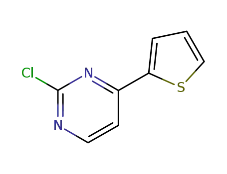 Molecular Structure of 83726-75-4 (2-CHLORO-4-THIEN-2-YLPYRIMIDINE)
