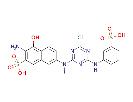 3-Amino-7-{[4-chloro-6-(3-sulfo-phenylamino)-[1,3,5]triazin-2-yl]-methyl-amino}-4-hydroxy-naphthalene-2-sulfonic acid