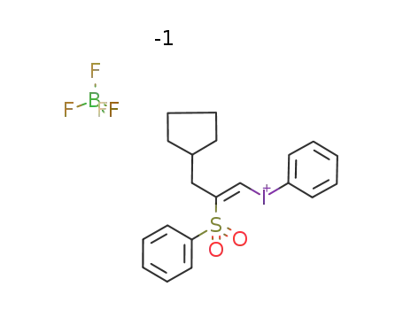 (Z)-phenyl(3-cyclopentyl-2-(phenylsulfonyl)-1-propenyl)iodonium tetrafluoroborate