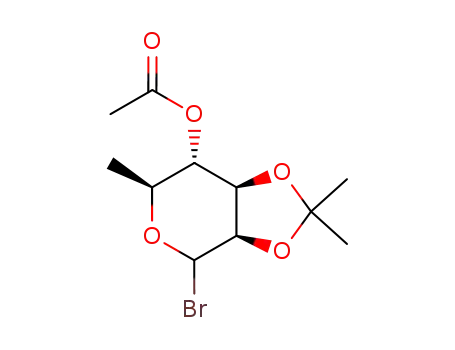 Acetic acid (3aR,6S,7S,7aR)-4-bromo-2,2,6-trimethyl-tetrahydro-[1,3]dioxolo[4,5-c]pyran-7-yl ester