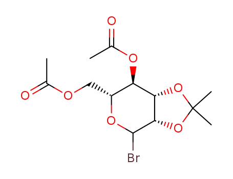 Acetic acid (3aS,6R,7R,7aS)-6-acetoxymethyl-4-bromo-2,2-dimethyl-tetrahydro-[1,3]dioxolo[4,5-c]pyran-7-yl ester