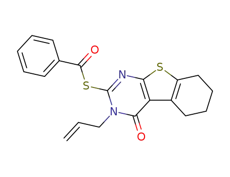 2-mercaptobenzoyl-3-allyl-4-oxo-3,4,5,6,7,8-hexahydrobenzothieno<2,3-d>pyrimidine