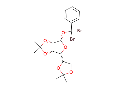 (3aS,4S,6R,6aS)-4-(Dibromo-phenyl-methoxy)-6-(2,2-dimethyl-[1,3]dioxolan-4-yl)-2,2-dimethyl-tetrahydro-furo[3,4-d][1,3]dioxole