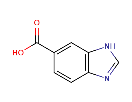 Molecular Structure of 15788-16-6 (1H-Benzimidazole-5-carboxylic acid)