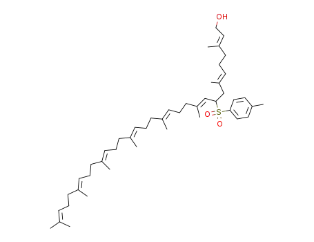(2E,6E,10E,14E,18E,22E,26E)-3,7,11,15,19,23,27,31-octamethyl-9-p-tolylsulphonyldotriaconta-2,6,10,14,18,22,26,30-octaen-1-ol