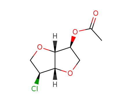 2(5)-O-acetyl-5(2)-chloro-5(2)-deoxy-1,4:3,6-dianhydro-L-iditol