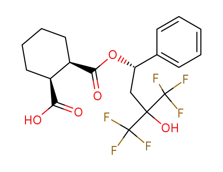 (1R,2S)-Cyclohexane-1,2-dicarboxylic acid mono-((S)-4,4,4-trifluoro-3-hydroxy-1-phenyl-3-trifluoromethyl-butyl) ester