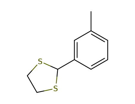Molecular Structure of 82436-18-8 (1,3-DITHIOLANE, 2-(m-TOLYL)-)