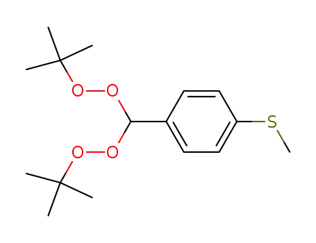 1-(Bis-tert-butylperoxy-methyl)-4-methylsulfanyl-benzene