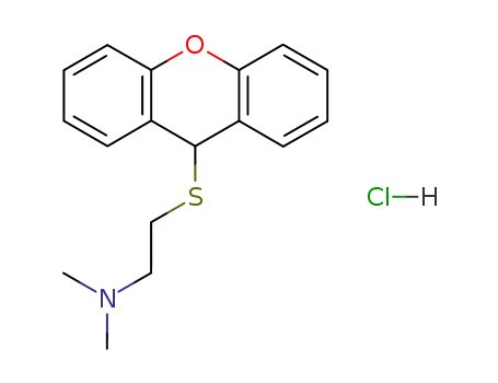 9-<<2-(dimethylamino)ethyl>thio>-9H-xanthene hydrochloride