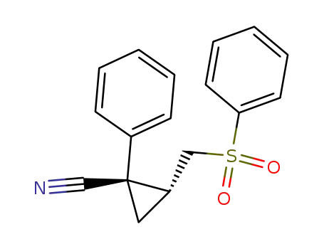(1R,2R)-2-Benzenesulfonylmethyl-1-phenyl-cyclopropanecarbonitrile