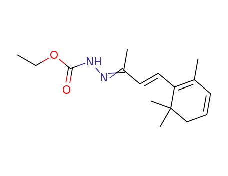 N'-[(E)-1-Methyl-3-(2,6,6-trimethyl-cyclohexa-1,3-dienyl)-prop-2-en-(E)-ylidene]-hydrazinecarboxylic acid ethyl ester