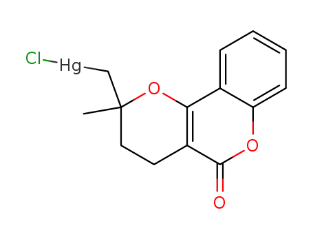 2-(chloromercurymethyl)-2-methyl-3,4-dihydro-2H,5H-pyrano<3,2-c><1>benzopyran-5-one