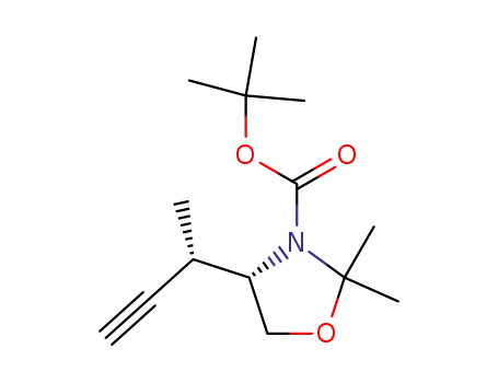 (S)-2,2-Dimethyl-4-((S)-1-methyl-prop-2-ynyl)-oxazolidine-3-carboxylic acid tert-butyl ester