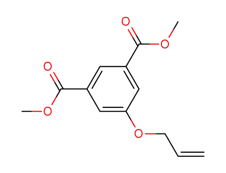 Molecular Structure of 21368-39-8 (1,3-Benzenedicarboxylic acid, 5-(2-propenyloxy)-, dimethyl ester)