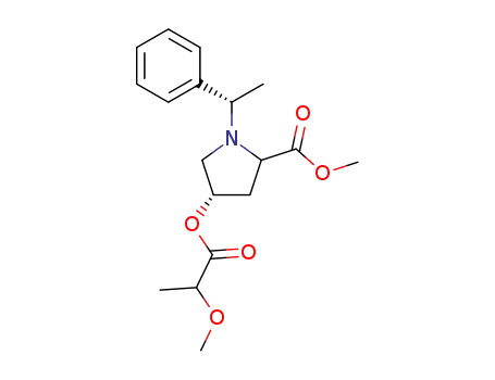 (S)-4-(2-Methoxy-propionyloxy)-1-((S)-1-phenyl-ethyl)-pyrrolidine-2-carboxylic acid methyl ester