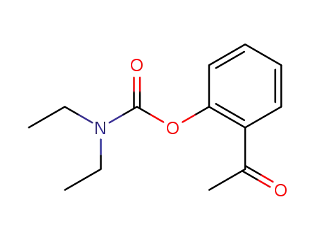 diethylcarbamic acid 2-acetylphenyl ester