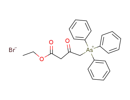 (3-Ethoxycarbonyl-2-oxo-propyl)-triphenyl-arsonium; bromide