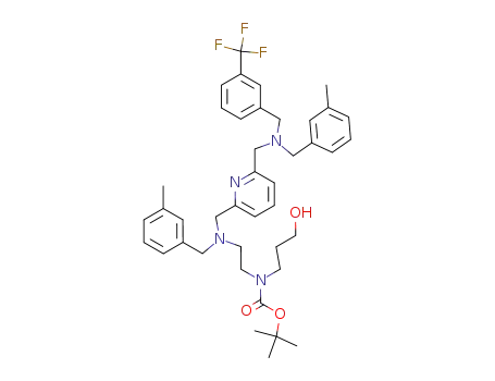 (3-Hydroxy-propyl)-{2-[(3-methyl-benzyl)-(6-{[(3-methyl-benzyl)-(3-trifluoromethyl-benzyl)-amino]-methyl}-pyridin-2-ylmethyl)-amino]-ethyl}-carbamic acid tert-butyl ester