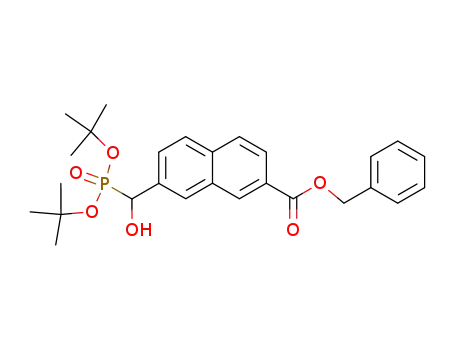 7-[(Di-tert-butoxy-phosphoryl)-hydroxy-methyl]-naphthalene-2-carboxylic acid benzyl ester
