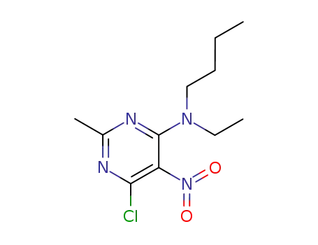 4-chloro-6-(ethylbutylamino)-2-methyl-5-nitropyrimidine