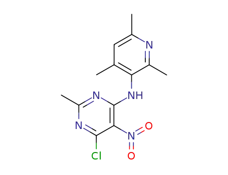 (6-chloro-2-methyl-5-nitro-pyrimidin-4-yl)-(2,4,6-trimethyl-pyridin-3-yl)-amine