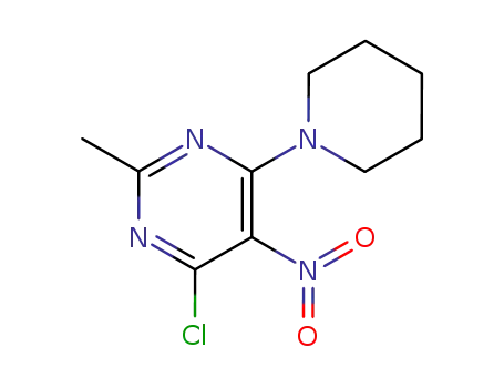4-chloro-2-methyl-5-nitro-6-piperidylpyrimidine