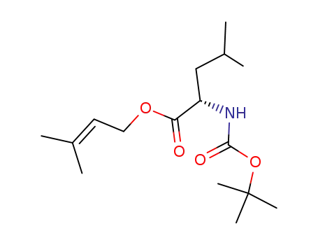 2-tert-butoxycarbonylamino-4-methyl-pentanoic acid 3-methyl-but-2-enyl ester