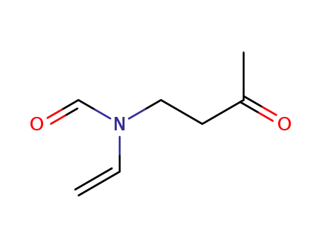 Molecular Structure of 281205-60-5 (Formamide, N-ethenyl-N-(3-oxobutyl)- (9CI))
