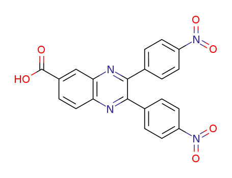 2,3-bis(4-nitrophenyl)quinoxaline-6-carboxylic acid