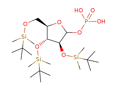 phosphoric acid mono-[3,4-bis-(tert-butyl-dimethyl-silanyloxy)-5-(tert-butyl-dimethyl-silanyloxymethyl)-tetrahydro-furan-2-yl] ester