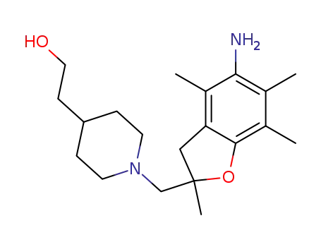 1-[(5-amino-2,3-dihydro-2,4,6,7-tetramethylbenzofuran-2-yl)methyl]-4-piperidineethanol