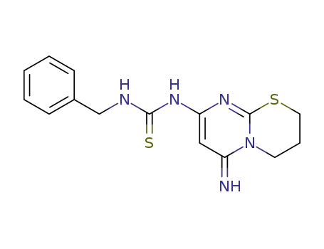 N-Benzyl-N'-(6-imino-3,4-dihydro-2H,6H-pyrimido[2,1-b][1,3]thiazine-8-yl)-thiourea