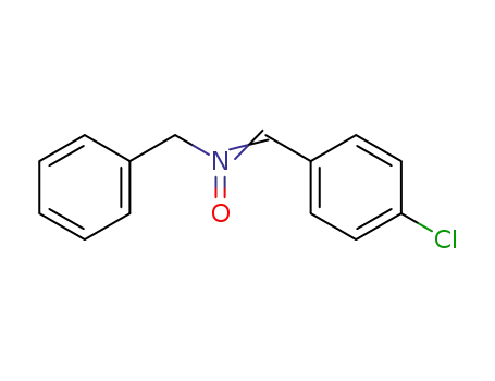 Molecular Structure of 22687-09-8 (Benzenemethanamine, N-[(4-chlorophenyl)methylene]-, N-oxide)