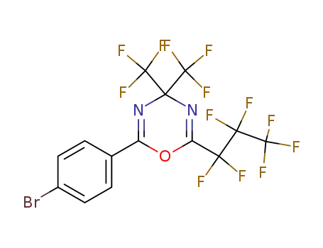 2-(4-bromophenyl)-6-(heptafluoropropyl)-4,4-bis(trifluoromethyl)-4H-1,3,5-oxadiazine