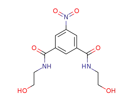 Molecular Structure of 88116-47-6 (1,3-Benzenedicarboxamide, N,N'-bis(2-hydroxyethyl)-5-nitro-)