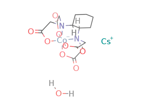 cesium trans-1,2-cyclohexanediaminetetraacetatocobaltate(III) monohydrate