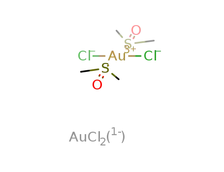 [Au(CH3S(O)CH3)2Cl2](1+)*AuCl2(1-) = [Au(CH3S(O)CH3)2Cl2][AuCl2]