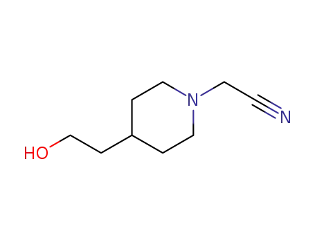 2-(4-(2-hydroxyethyl)piperidin-1-yl)acetonitrile