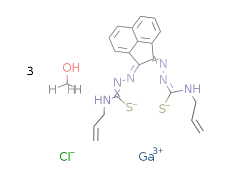 [gallium(III) chloride bis(4-allyl-3-thiosemicarbazonate)acenaphthenequinone]*3(methanol)