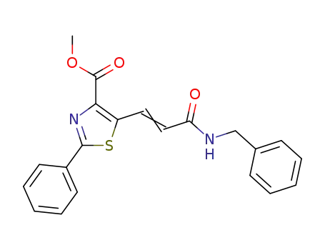 methyl 5-(3-benzylamino-3-oxoprop-1-en-1-yl)-2-phenylthiazole-4-carboxylate