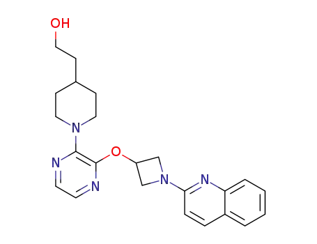 2-(1-(3-((1-(quinolin-2-yl)azetidin-3-yl)oxy)pyrazin-2-yl)piperidin-4-yl)ethanol
