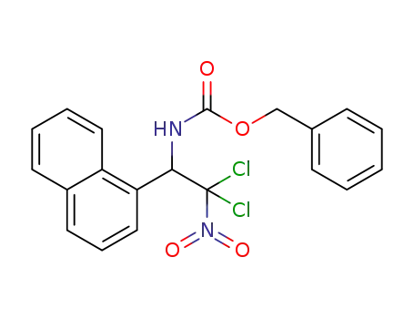 benzyl [2,2-dichloro-1-(naphth-1-yl)-2-nitroethyl]carbamate